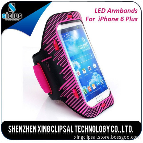 Flashing waterproof sport armband, Led armand for running